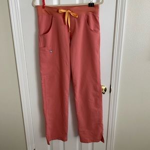 Figs Kade Pink/Coral Scrubs pants